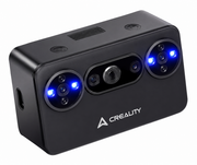 Creality Pika Compact Wireless AI 3D Scanner featuring an integrated touchscreen, dual rechargeable batteries, advanced AI scan enhancement, and a compact portable design for professional 3D scanning, reverse engineering, inspection, and product development.