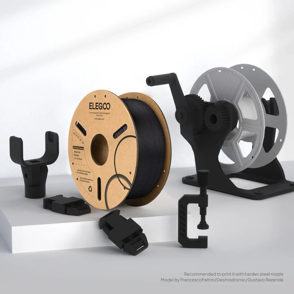ELEGOO PLA-CF Carbon Fiber Filament 1.75mm 1kg Paper Spool