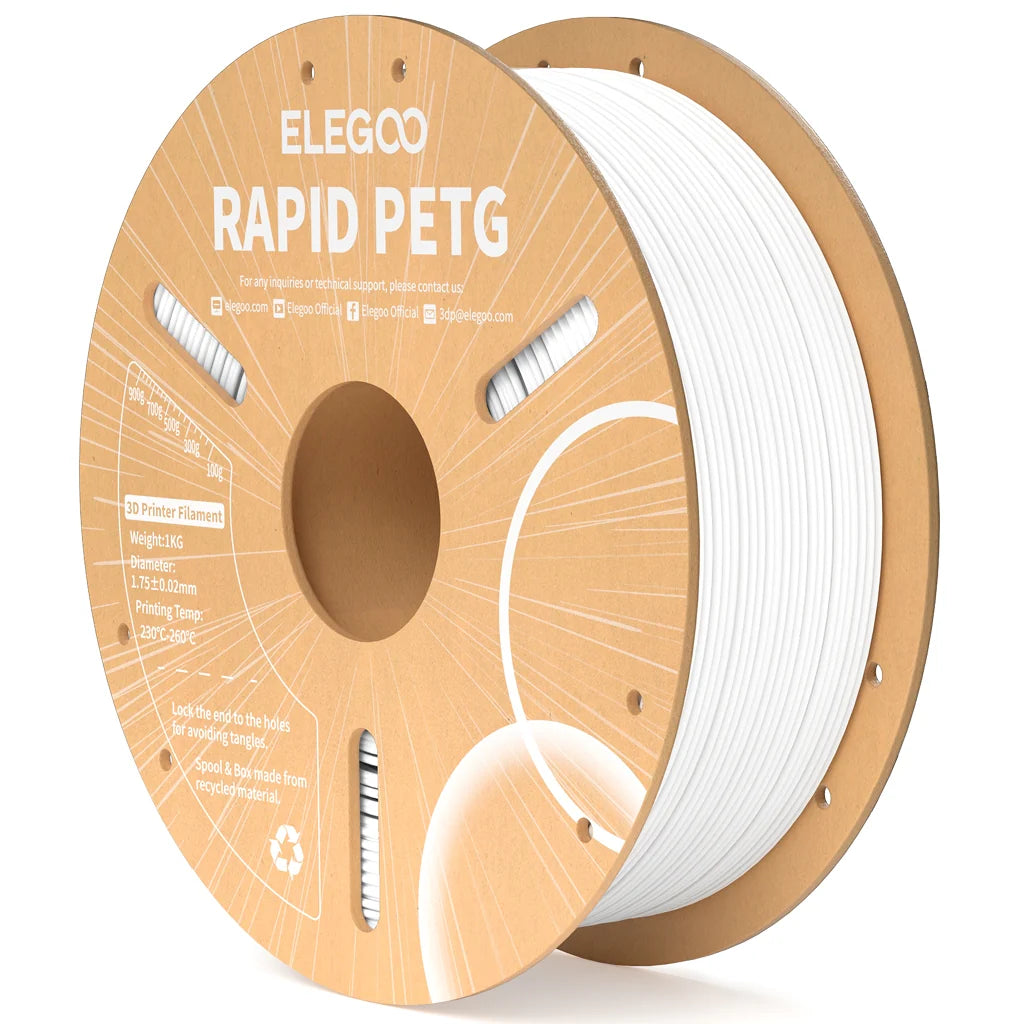 ELEGOO Rapid PETG Filament 1.75mm 1kg Paper Spool