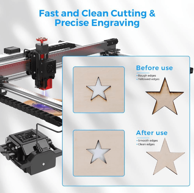 Laser engraver with air assist for fast clean cutting and precise engraving – Create It 3D South Africa