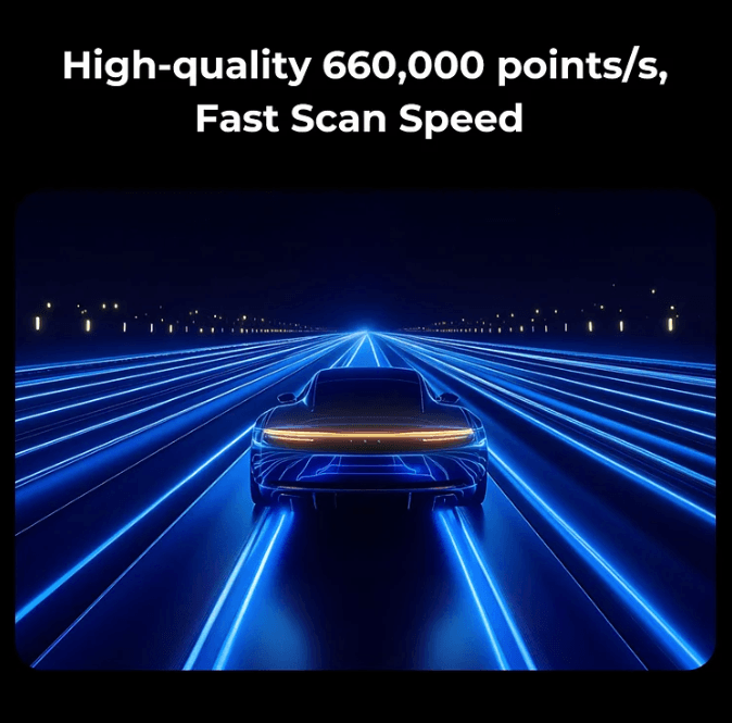 Creality Raptor Pro 3D scanner with 660,000 points per second high-speed scanning available in South Africa