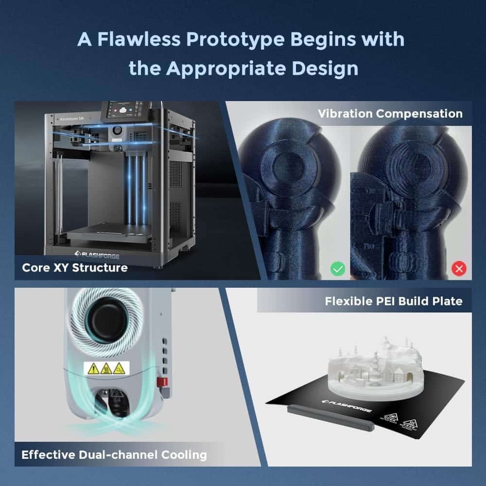 Flashforge Adventure 5M 3D Printer  machine