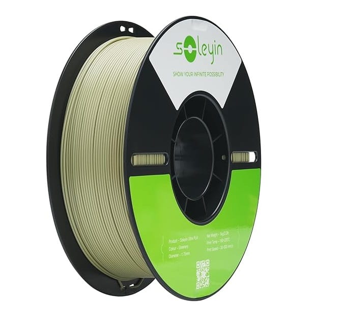 Creamy Soleyin 3D printer filament spool for smooth, durable, high-quality prints from Create It 3D South Africa