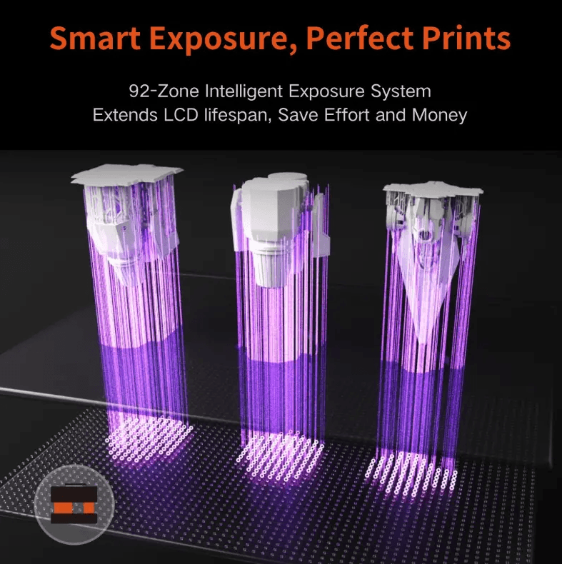 Creality Halot-X1 resin 3D printer intelligent exposure system – Create It 3D South Africa