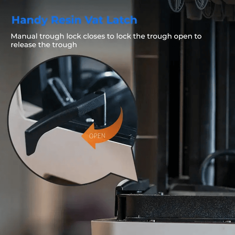 Creality Halot-X1 resin 3D printer handy resin vat latch feature – Create It 3D South Africa