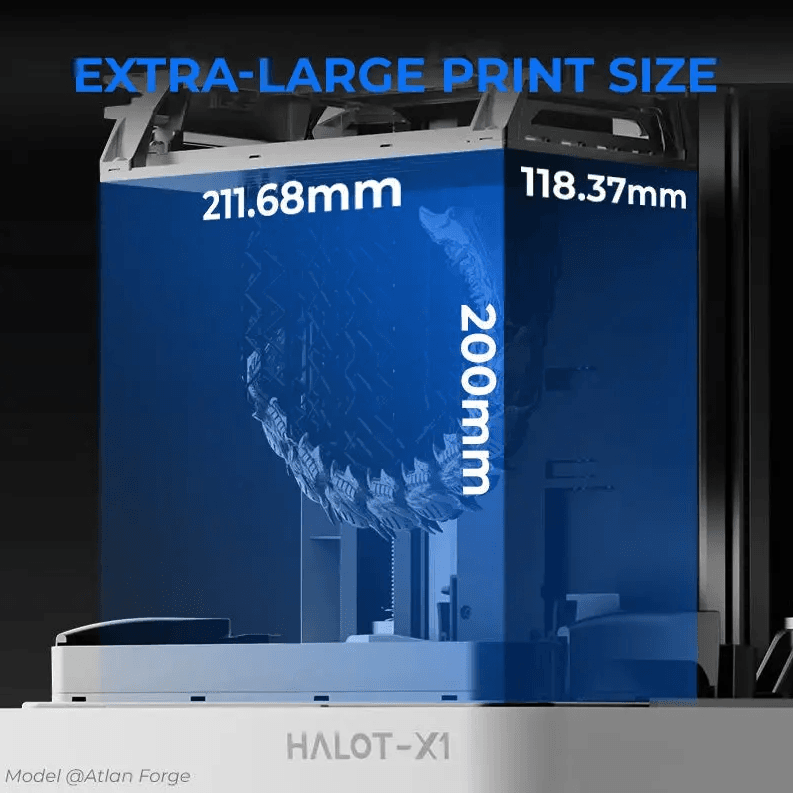 Creality Halot-X1 resin 3D printer with extra-large print size 211.68×118.37×200mm – Create It 3D South Africa