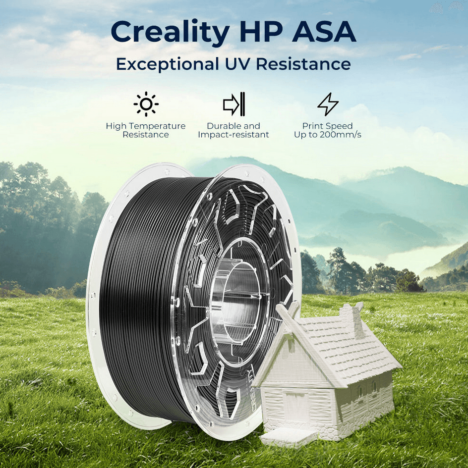 Creality HP ASA 3D printer filament with UV resistance and durability – available in South Africa at Create It 3D