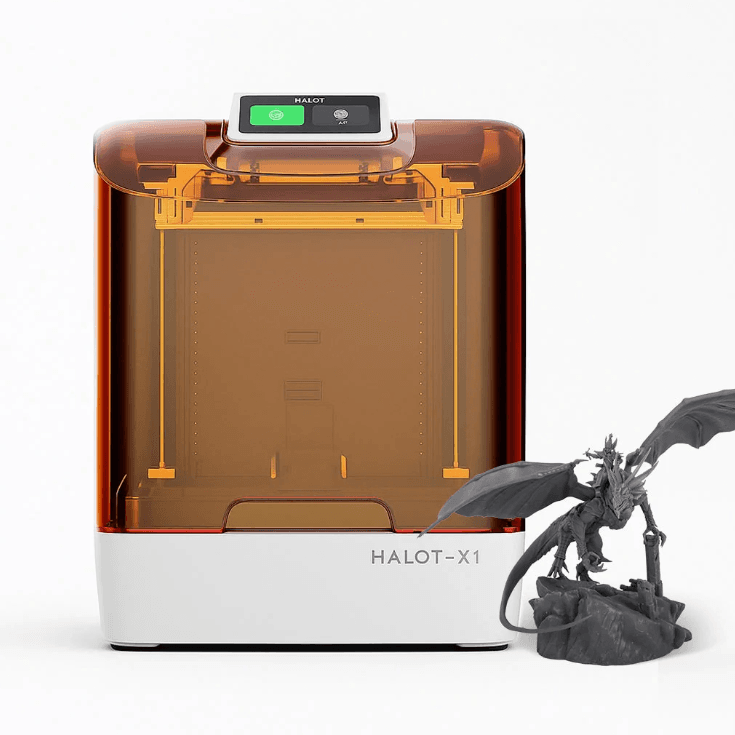 Creality Halot-X1 resin 3D printer with detailed dragon model print – Create It 3D South Africa