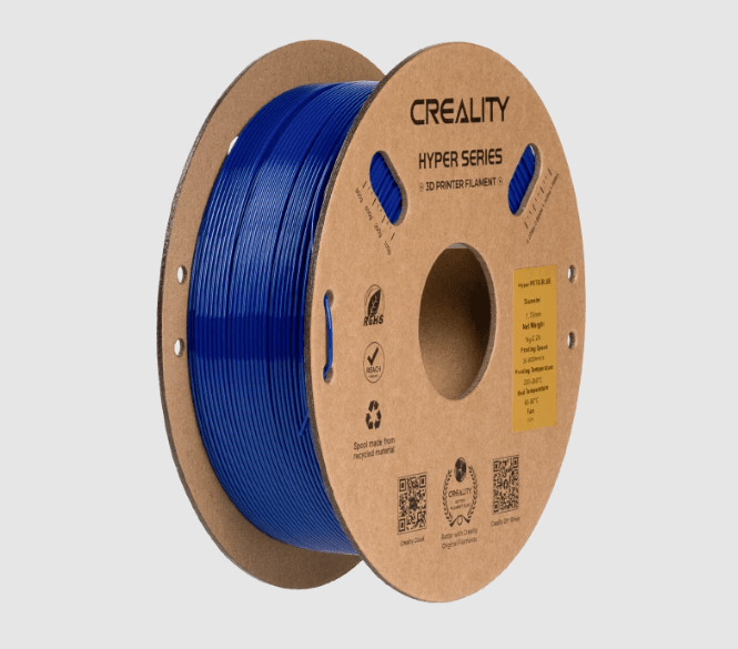 Creality Hyper Series blue 3D printer filament spool 1.75mm available in South Africa from Create It 3D