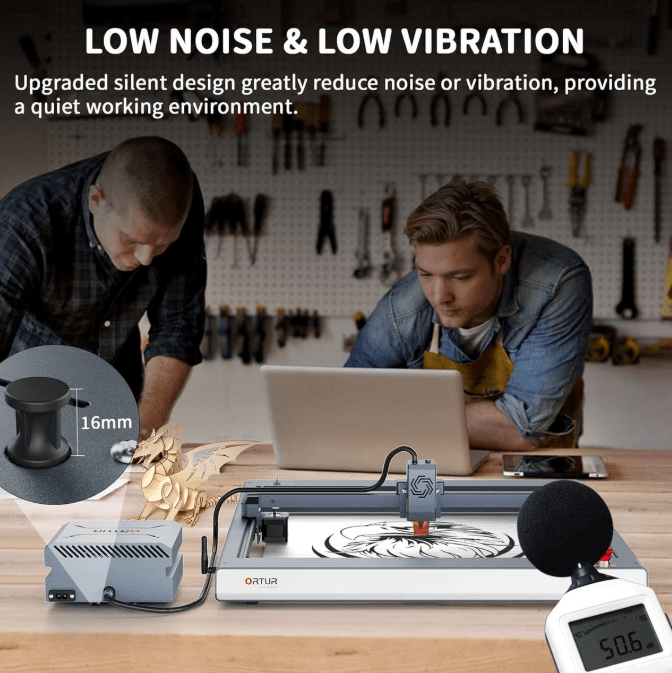Ortur laser engraver low noise and vibration system South Africa