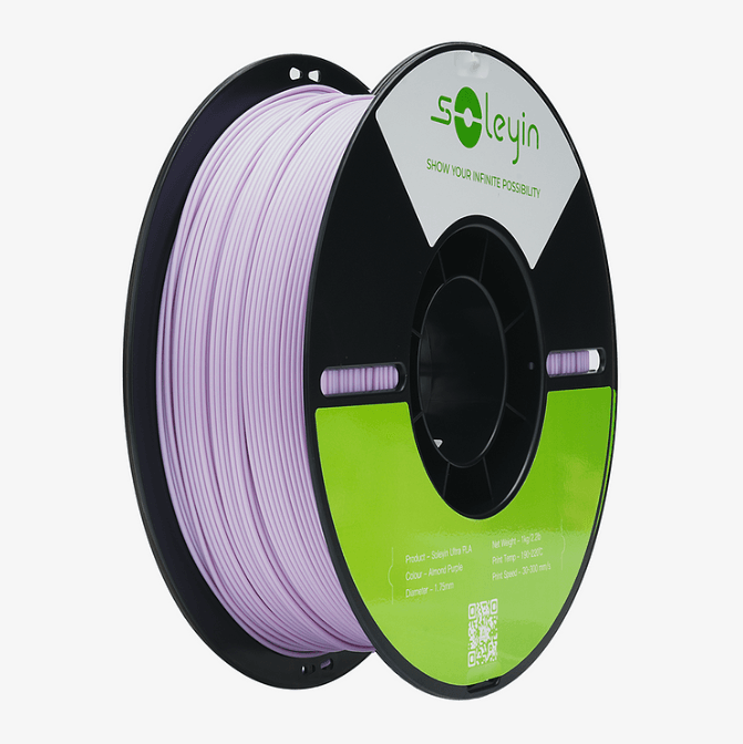 Almond purple Soleyin 3D printer filament spool for smooth, high-quality prints from Create It 3D South Africa