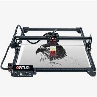 Ortur laser engraver etching detailed eagle design on surface, available from Create It 3D South Africa