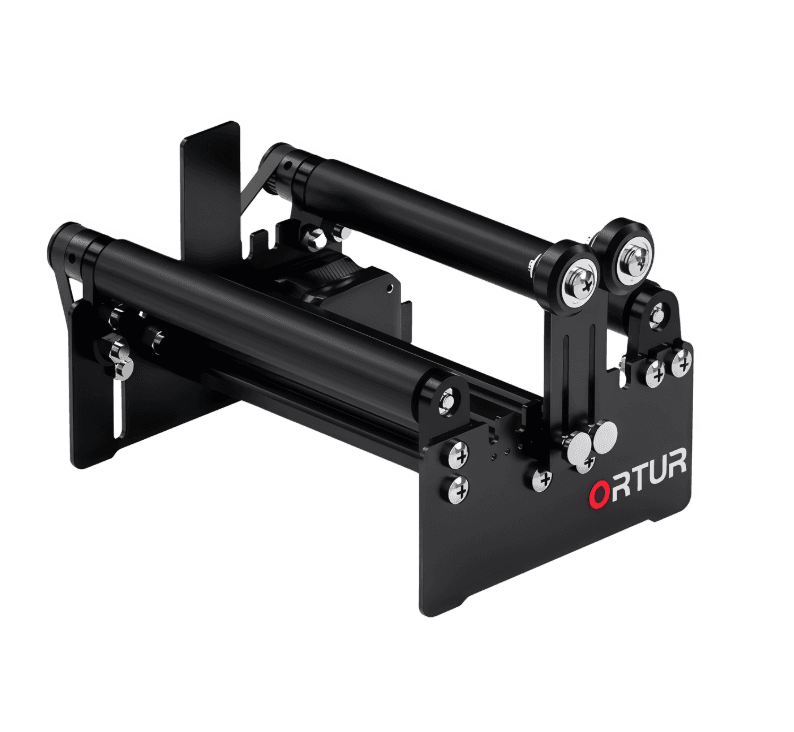 Ortur rotary roller accessory for engraving cylindrical objects available in South Africa from Create It 3D
