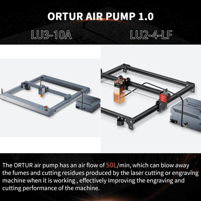 Ortur Air Pump 1.0 for laser engravers with 50L/min airflow South Africa