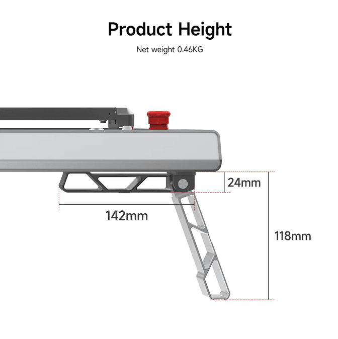 Ortur foldable feet product height dimensions for laser engraver in South Africa