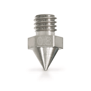 0.8mm stainless steel 3D printer nozzle for high-flow extrusion – available in South Africa at Create It 3D