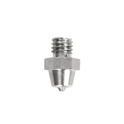 0.6mm stainless steel 3D printer nozzle for precision extrusion – available in South Africa at Create It 3D