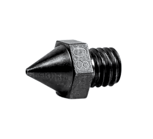 Hardened steel 0.6mm 3D printer nozzle for abrasive filament printing – Create It 3D South Africa