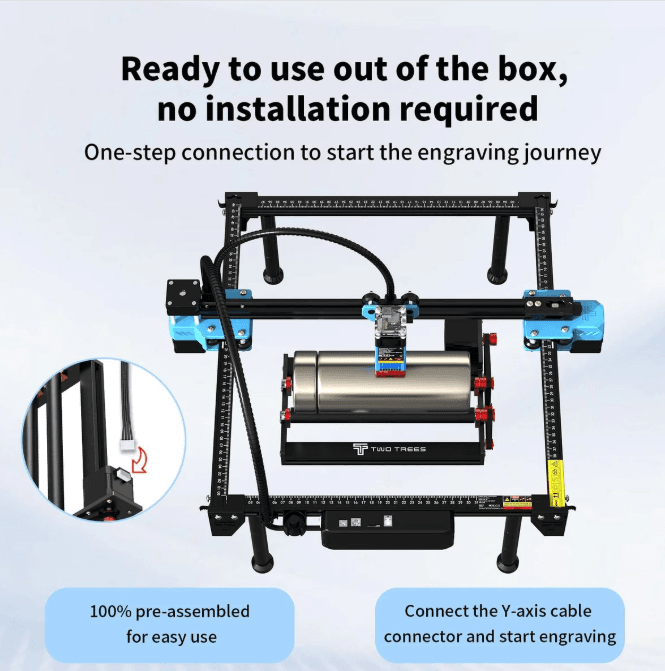 Two Trees rotary roller engraving kit pre-assembled and ready to use – Create It 3D South Africa