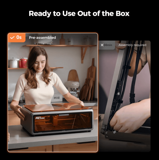 Creality Falcon pre-assembled laser engraver ready to use out of the box South Africa – Create It 3D