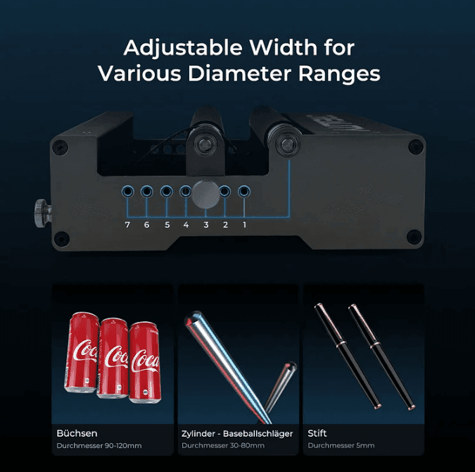Adjustable width for version diameter ranges