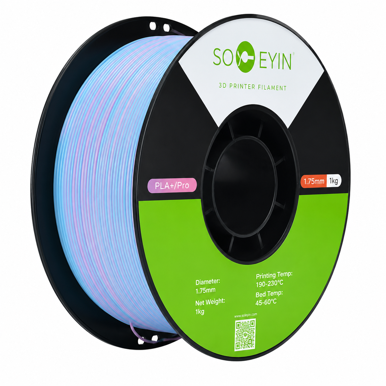 Soleyin Ultra PLA+ 3D Printing Filament 1.75mm 1kg – Updated Formula