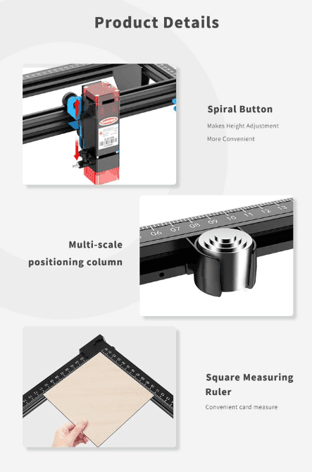 Twotrees TTS-10 Pro Laser Engraving Machine, 80W Diode Laser Engraver CNC