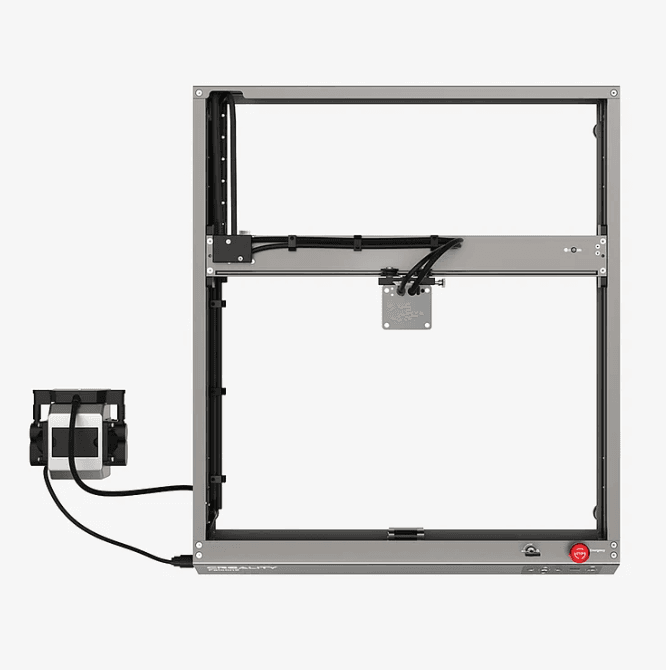 Top view of the 22W laser