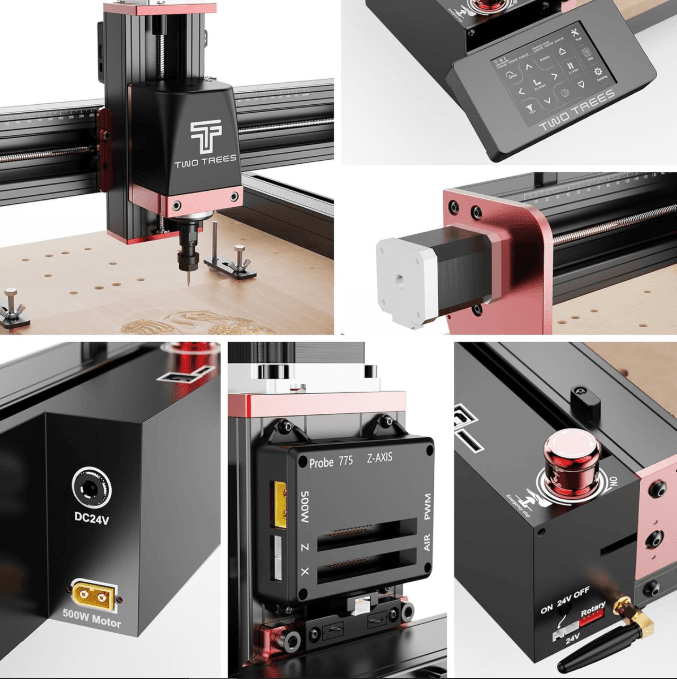 TwoTrees CNC engraving machine components and controls, available from Create It 3D South Africa