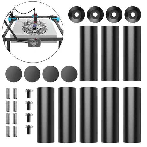 Twotrees 3D printer riser kit with columns, pads and screws for stability – Create It 3D South Africa