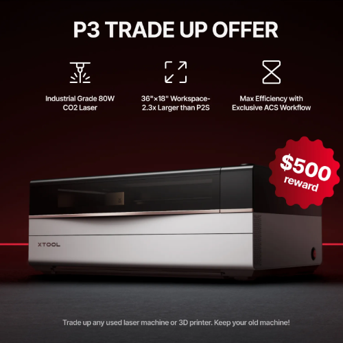 xTool P3 80W CO2 Laser Cutter with Intelligent Automation