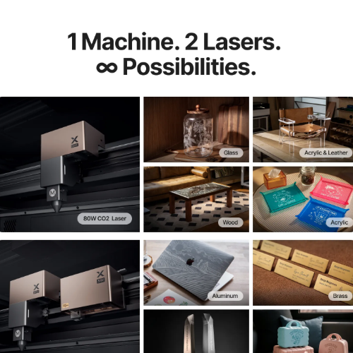 xTool P3 80W CO2 Laser Cutter with Intelligent Automation