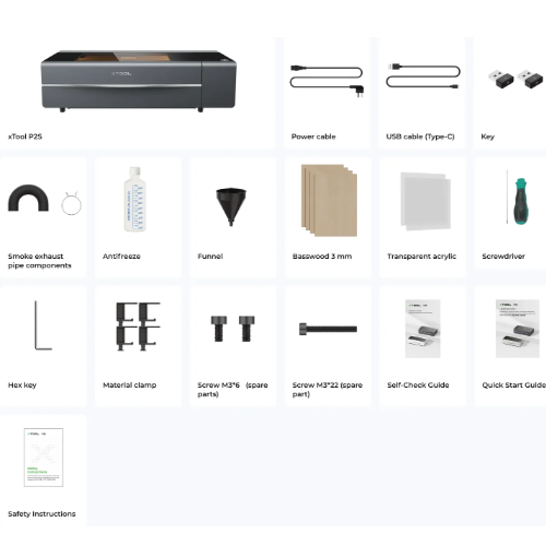 xTool P2S 55W Desktop CO2 Laser Cutter