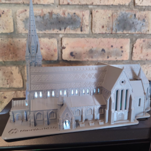 Architectural Church Model – High Detail 3D Print