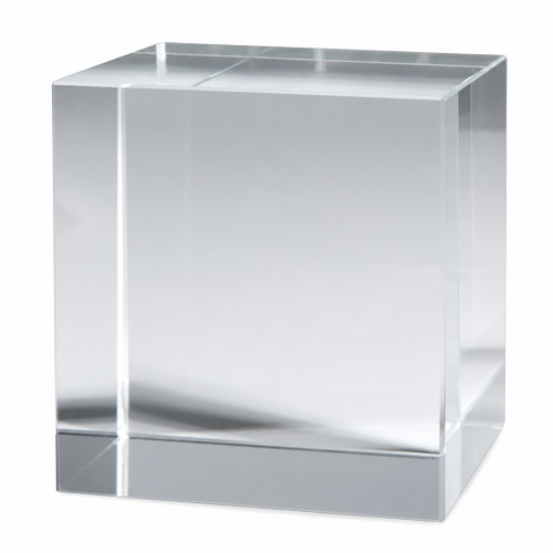 Creality K9 Clear Crystal Cubes – 50 × 50 × 50mm, Pack of 4