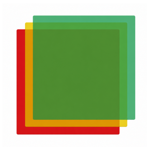 Creality Transparent Acrylic Sheets – 150 × 150 × 3mm, Assorted Colours, Pack of 20