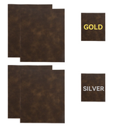 Creality Two-Tone Laser Engraving Leather Sheets – 300 × 250mm, Pack of 4