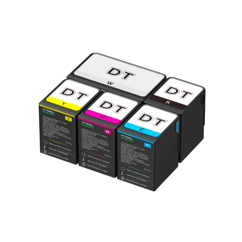 xTool O1 Omni DT Fabric Ink Set – 4 × 125ml CMYK + 1 × 290ml White