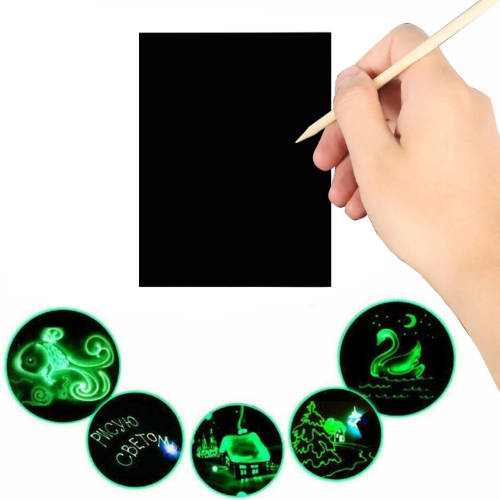 Creality Luminous Scratch Paper – Pack of 50 Sheets