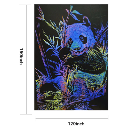 Creality Rainbow Holographic A4 Laser Scratch Art Paper – 50 Sheets