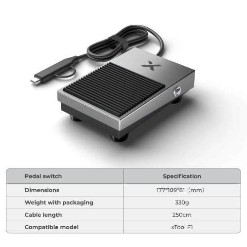 xTool Pedal Switch for F-Series Laser Engravers