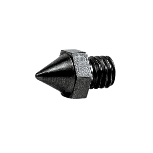 0.6mm hardened steel 3D printer nozzle for abrasive filaments – available in South Africa at Create It 3D