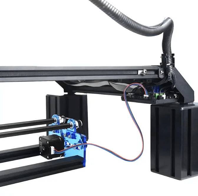 Laser engraver frame with stepper motor wiring and cable management – Create It 3D South Africa