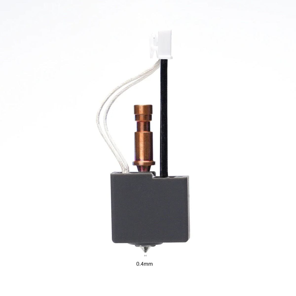 Anycubic Kobra S1 0.4mm hardened steel hotend front view