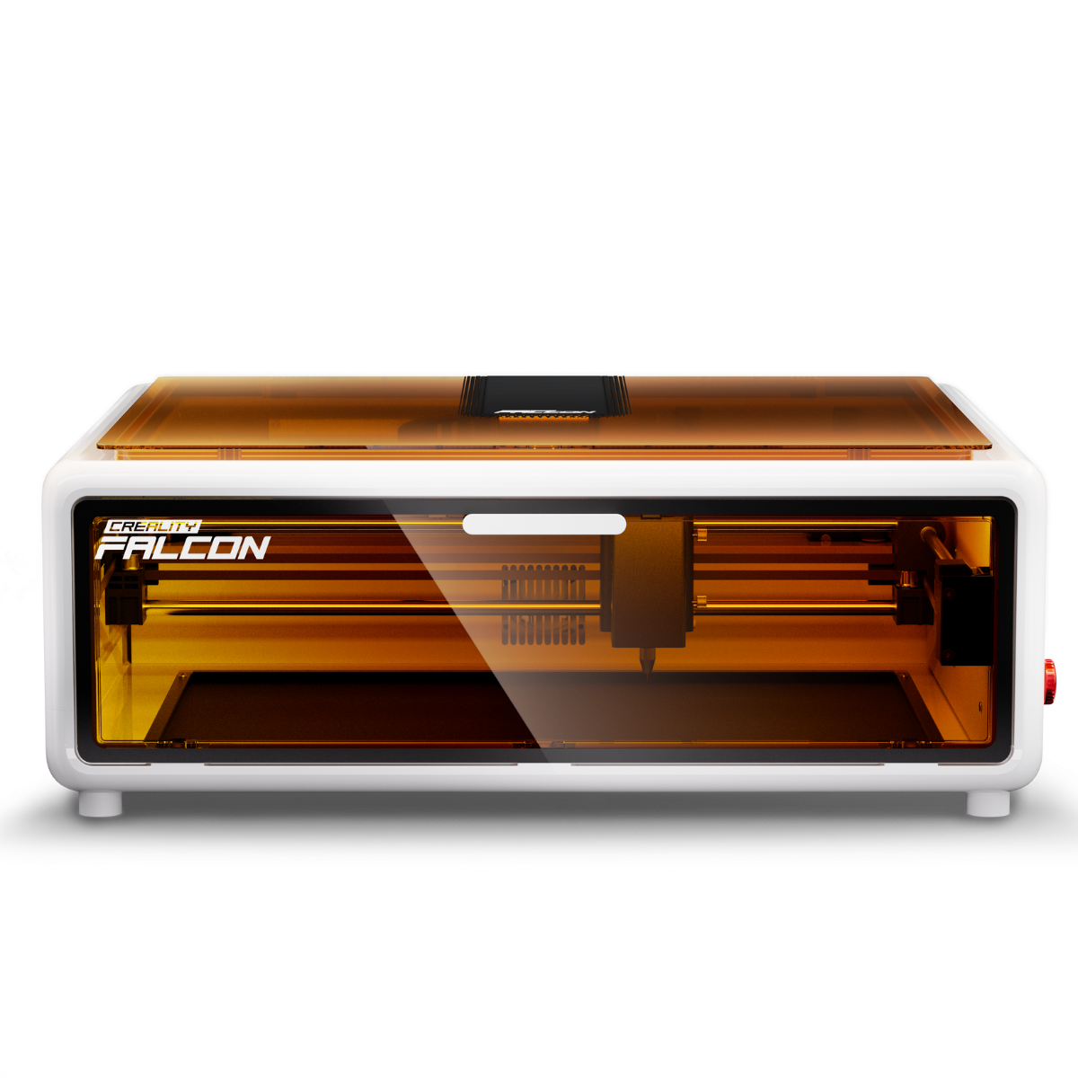 Creality Falcon A1 10W white-frame laser engraver with built-in AI camera