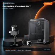 Creality Ferret Pro, K1C 2025 and two Ender PLA spools in a premium enclosed bundle