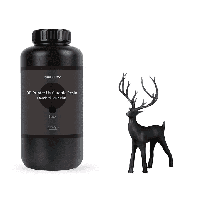 Creality Standard LCD Resin Plus black 1kg bottle included in the 5kg studio pack