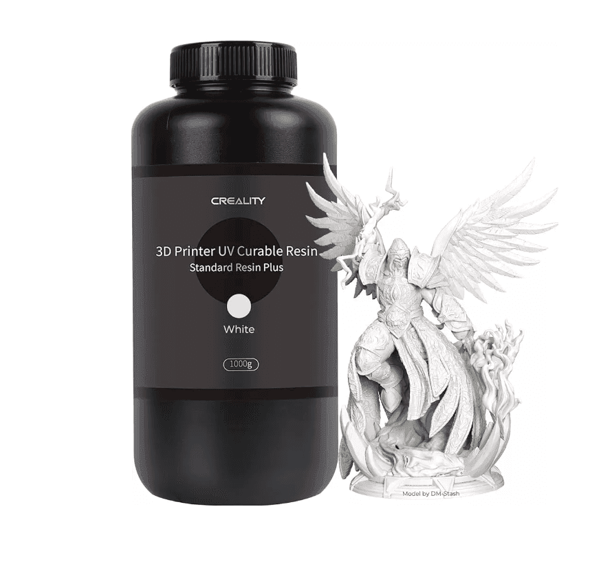 Creality Standard LCD Resin Plus white 1kg bottle included in the studio pack