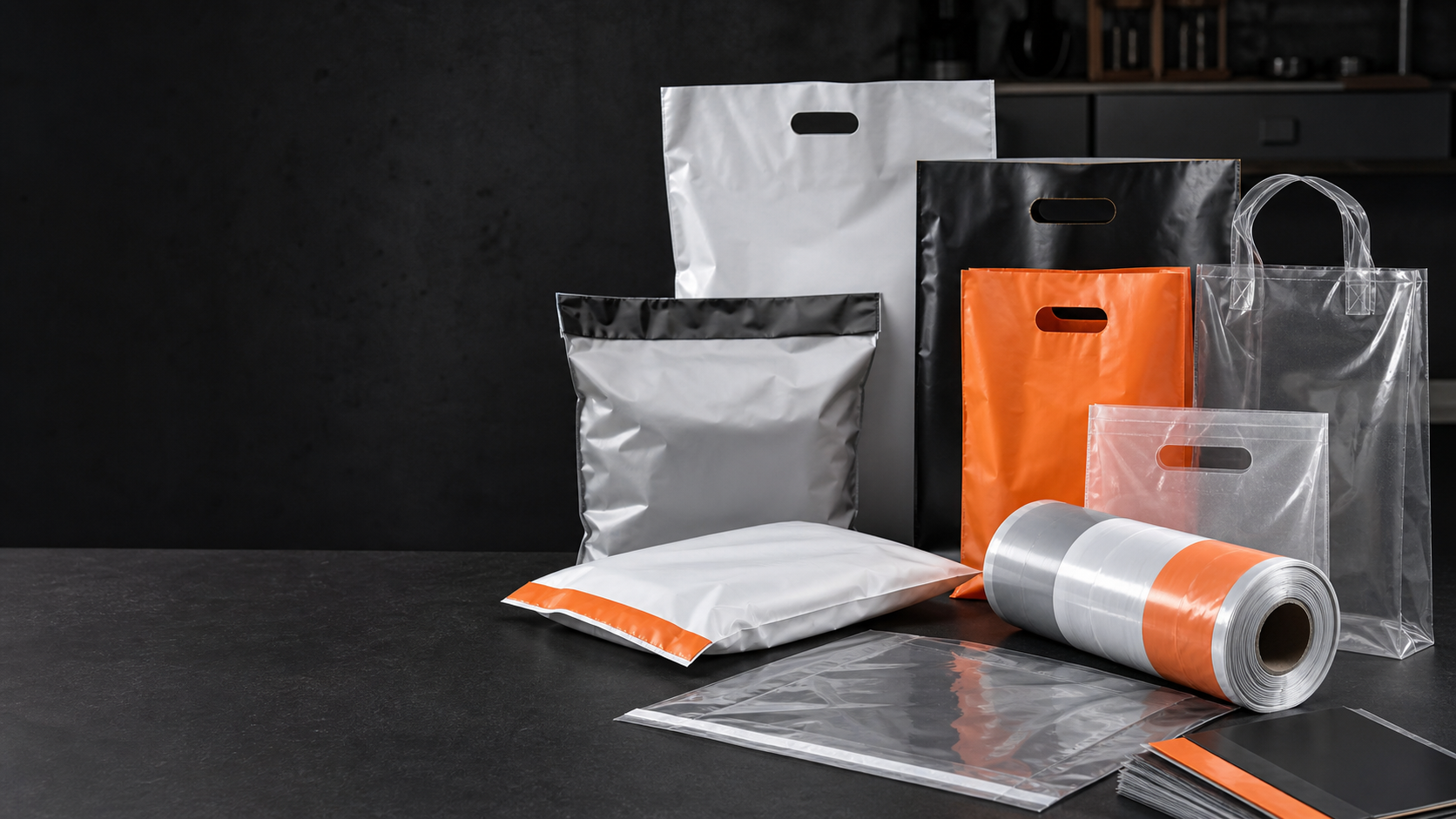 Custom printed plastic bags, courier mailers and clear packaging options