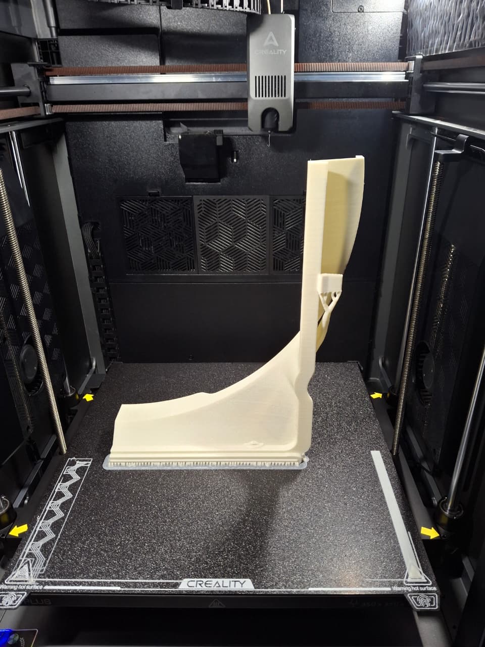 Recreated Isuzu radiator shroud section being manufactured on a large-format 3D printer